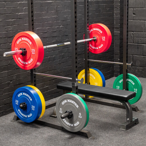 GYM MASTER Flat Weight Lifting Bench Press Home Dumbbell/Barbell 1