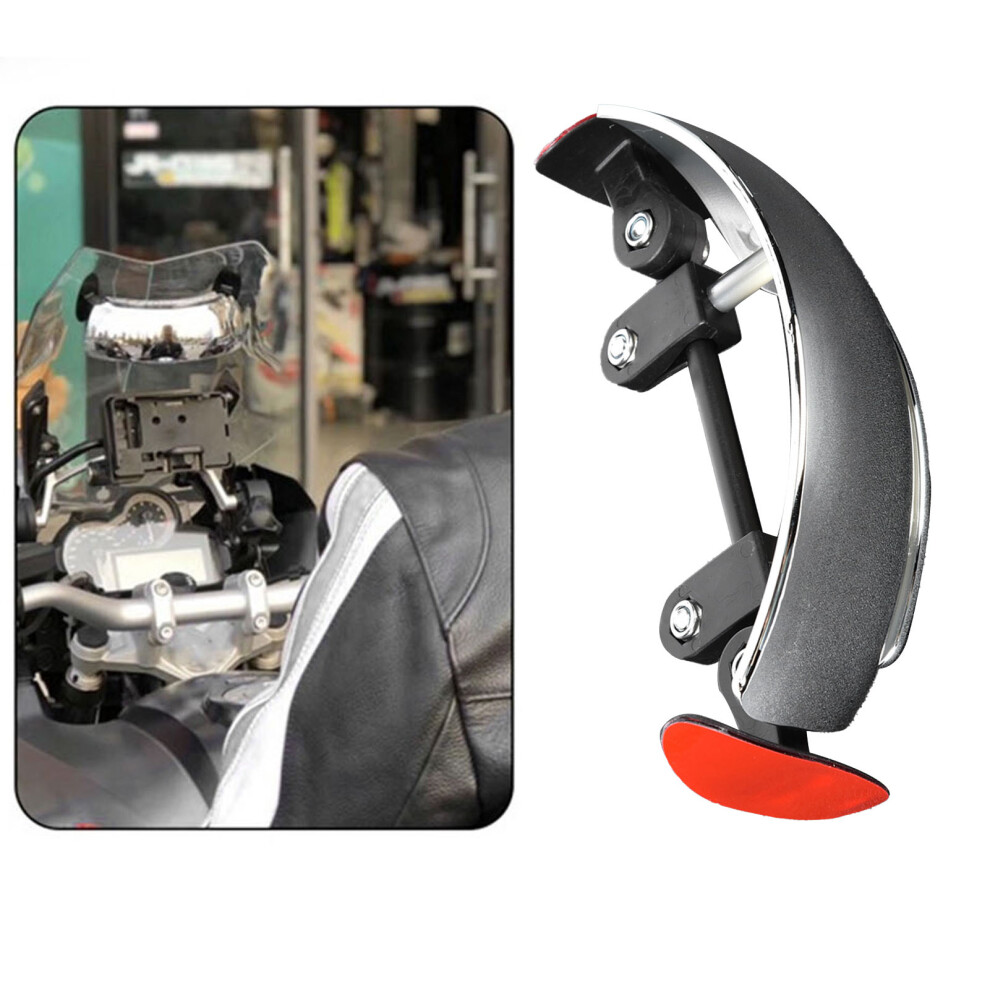 Universal Motorcycle Rear View Mirror With 180 Wide Angle Chromed Mount 9411340999984