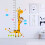 4Pcs Giraffe Kids Wall Sticker Removable Height Chart 60-180cm 3