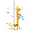 4Pcs Giraffe Kids Wall Sticker Removable Height Chart 60-180cm 2