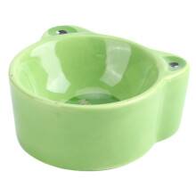 Ceramic Cartoon Animal Shape Pet Food Bowl for Small Animals
