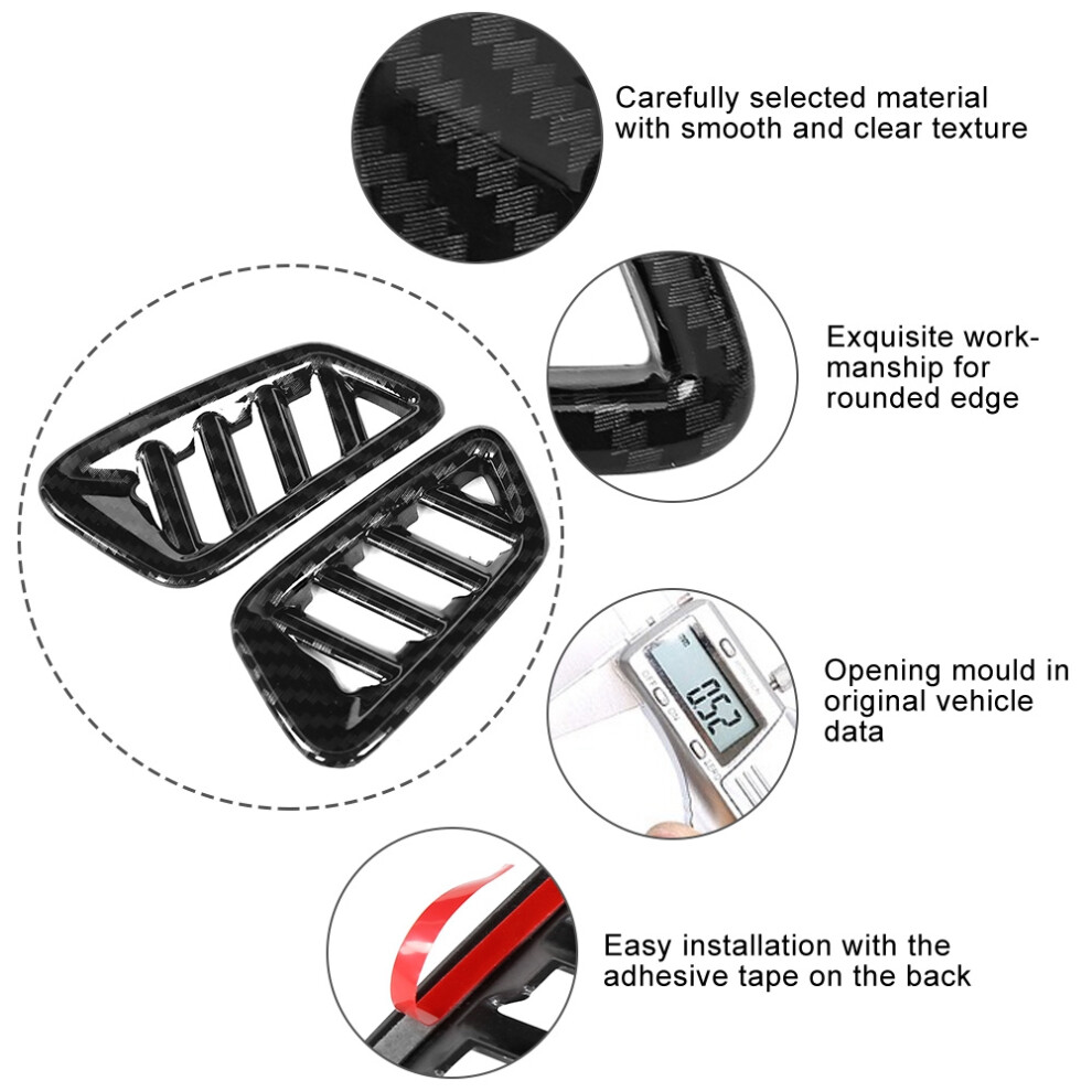 Nissan Sylphy Sentra 2020 Carbon Fiber Air Outlet Vent Trim Cover 2Pcs 8151341006137