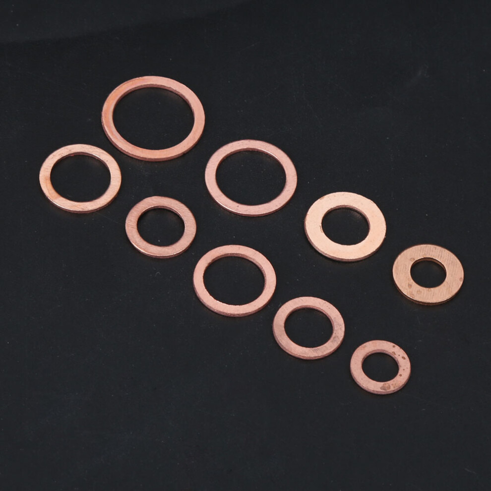 200/280 pcs Copper Gasket Set M5-M20 Sealing Washers Industrial Hardware-image-OPC-PJM9VC6-NEW