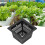 50 Pcs Square Hydroponics Net Pots, PP, 43x43mm Top, Black 8