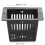 50 Pcs Square Hydroponics Net Pots, PP, 43x43mm Top, Black 5