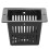 50 Pcs Square Hydroponics Net Pots, PP, 43x43mm Top, Black 7