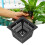 50 Pcs Square Hydroponics Net Pots, PP, 43x43mm Top, Black 6