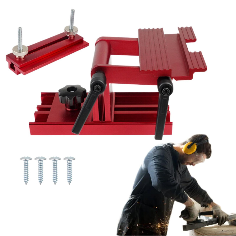 Grinding Tool Support Device For Bench Grinder, Adjustable Tool Rest Jig, Precision Bench Sharpening Stand, Red 6276012452753