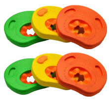 Swimming Armbands Float Discs for Kids, 6 Pieces EVA Foam Swim Bracelets, Removable Pool Wristbands for Learning