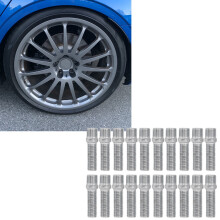 20Pcs Steel Wheel Stud Adapter 32mm Shank for Audi Q5 Q7 A4 A6 S8