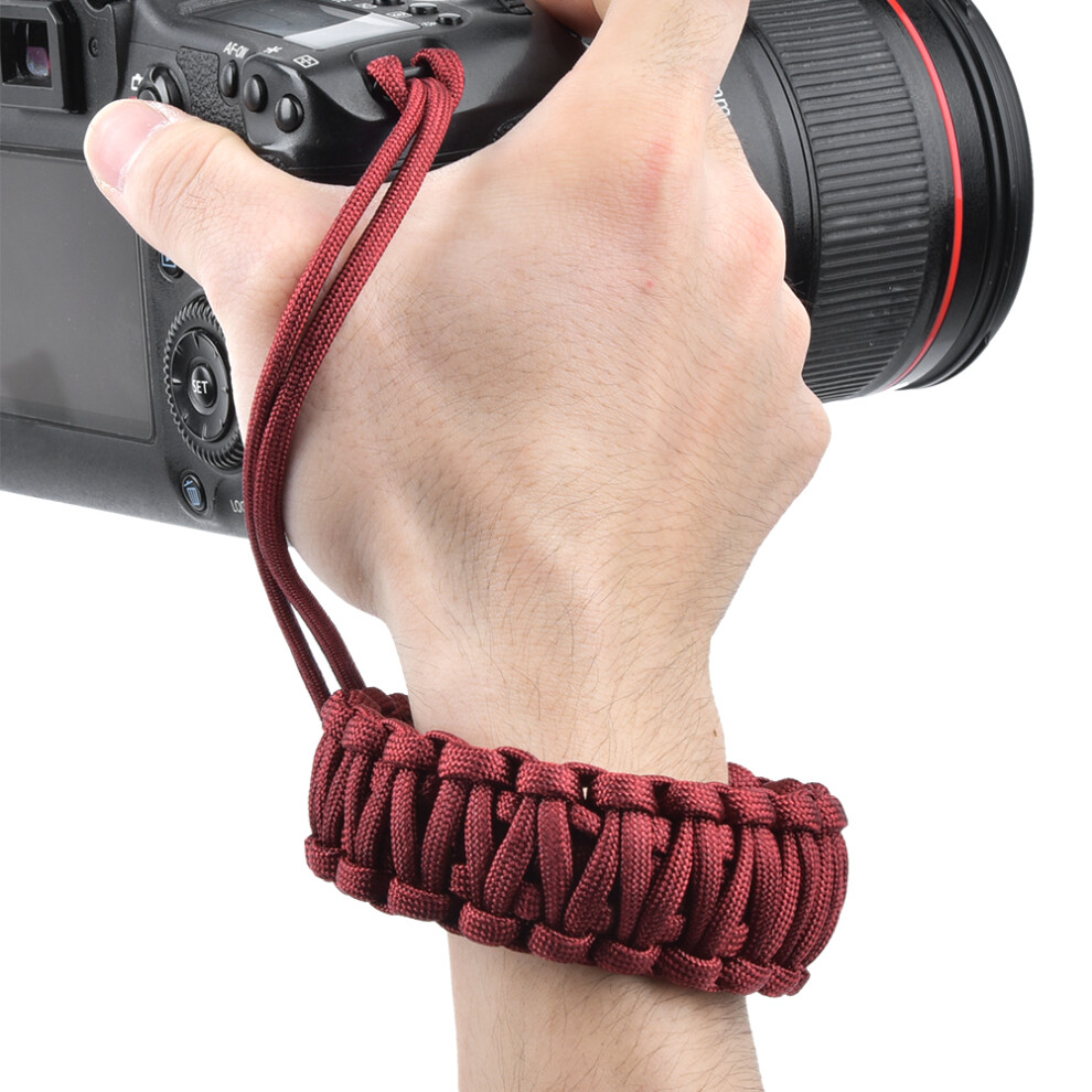 Large Camera Lanyard Nylon Wrist Strap, Anti-Lost, Red 7901341011584