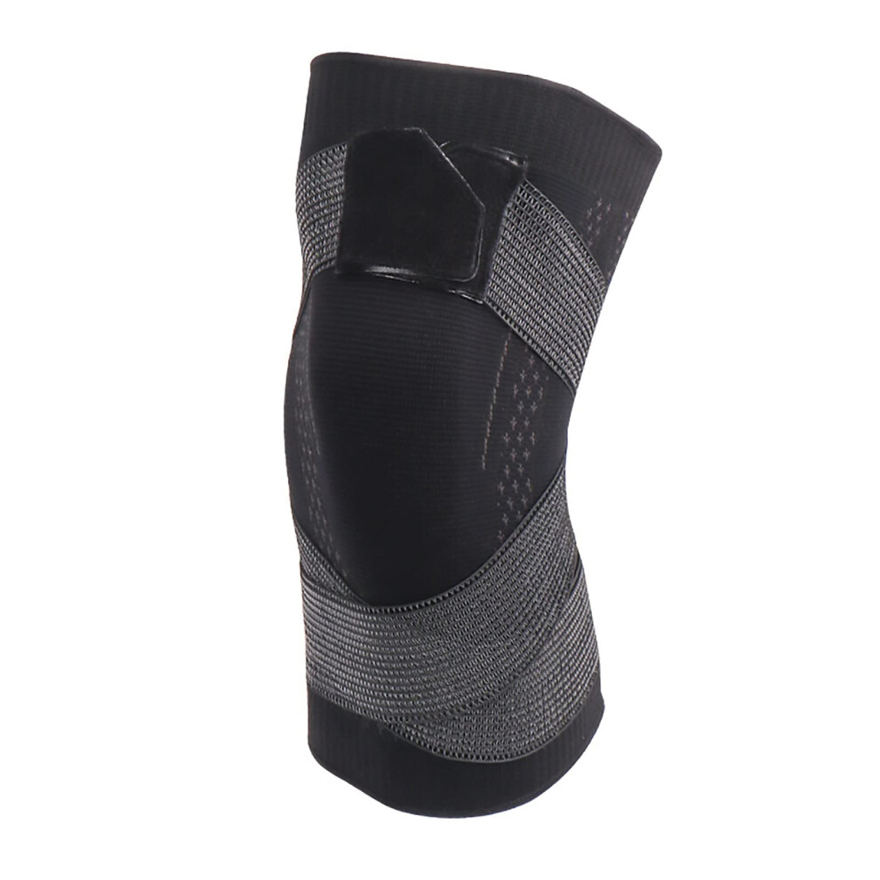 Banding Compression Knee Pads For Basketball Running Climbing, Lightweight Nylon Breathable Design, Black Color 6947110128887
