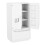 Birch Mini 12 Double Door Refrigerator White with Silver Accents Double Deck 4