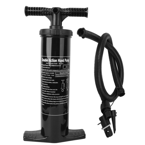 Black Super Light Handle Air Pump for Rubber Boats, 750CC/4000CC