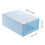 Stackable Shoe Box Organizer Transparent & Dustproof Blue 33x23x13cm Durable 5