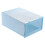 Stackable Shoe Box Organizer Transparent & Dustproof Blue 33x23x13cm Durable 2