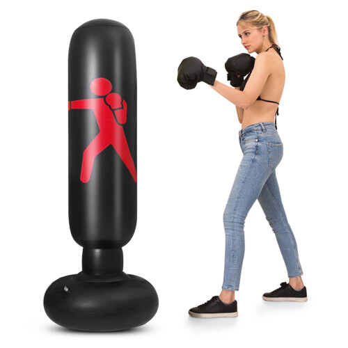 5.2ft Inflatable PVC Boxing Bag, Durable Heavy Punching Target 2