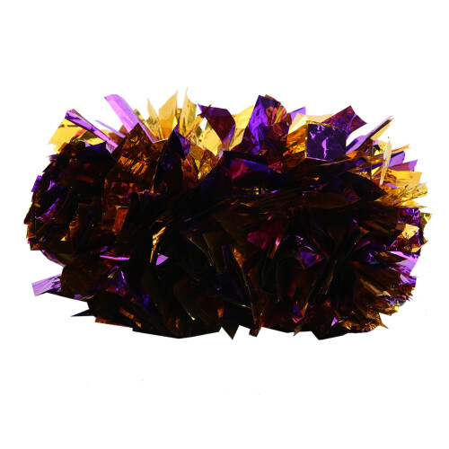 2PCS Lightweight Metallic Pompoms - Perfect for Cheer & Party 1