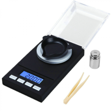 50 g/0,001 g Milligrammwaage, Milligramm-Präzisionswaage, mg, Taschenwaage, Laborwaage mit LCD-Display, Briefwaage