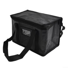 Pizza Takeaway Bag, Insulated Oxford Fabric, Pearl Cotton Lining, Large Capacity 16L, UK Model
