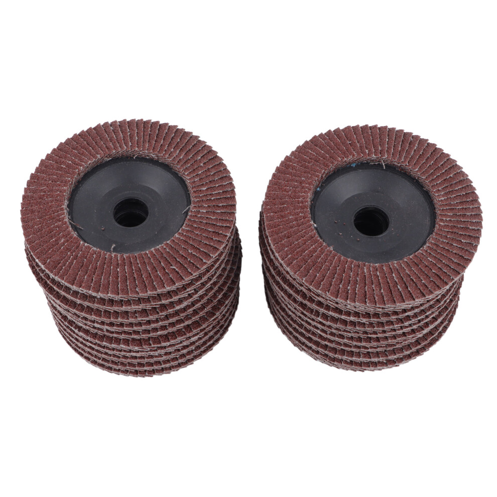 20PCS Sandpaper Flap Discs 80 Grit 100x16mm Flat