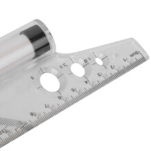 Drafting.Made Easy: Durable PVC Parallel Roll Ruler with Accurate Measurements