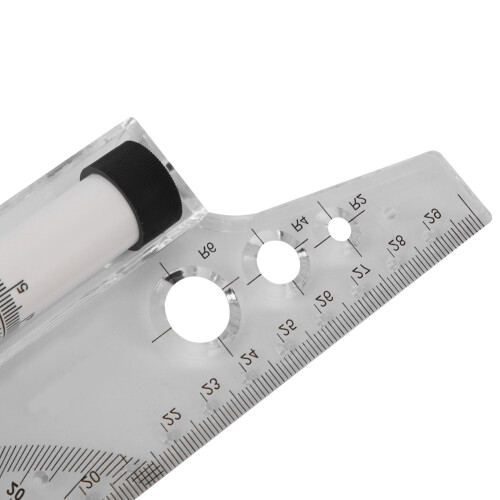 Drafting.Made Easy: Durable PVC Parallel Roll Ruler with Accurate Measurements 2