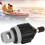 Black 2Pcs Air Pump Adapters for Inflatable Boats - Durable 9