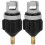 Black 2Pcs Air Pump Adapters for Inflatable Boats - Durable 2