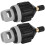 Black 2Pcs Air Pump Adapters for Inflatable Boats - Durable 4