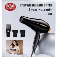 Hair Dryer 5000W, AC Motor Light Weight, by NM Beauty