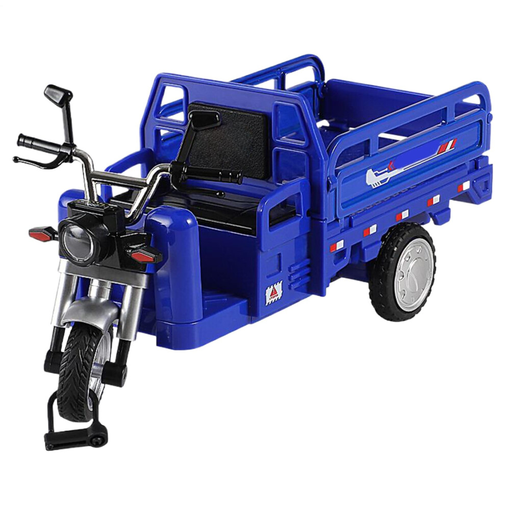 Pull-Back Vehicles | Miniature Metal Toy Cars | Realistic Design Mini Tricycle Model | Safe Birthday Gift in Blue-image-OPC-PJMB67X-NEW