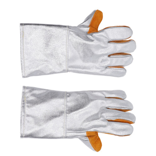 1 Pair Cowhide Welding Gloves Heat Resistant