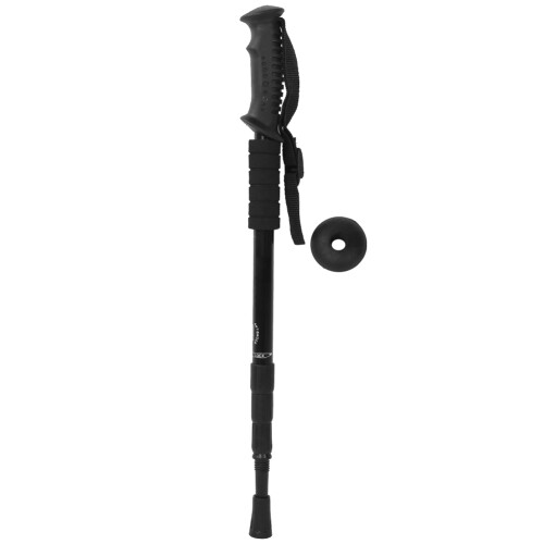 Comfortable Black Walking Stick with Non-Slip Handle Adjustable Wristband 1