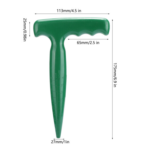 5Pcs Plastic Garden Soil Puncher Set, 175x113mm, Easy Digging Tool 2