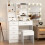 Modern Dressing Makeup Table with 6 Drawers and Stool Vanity Desk 3