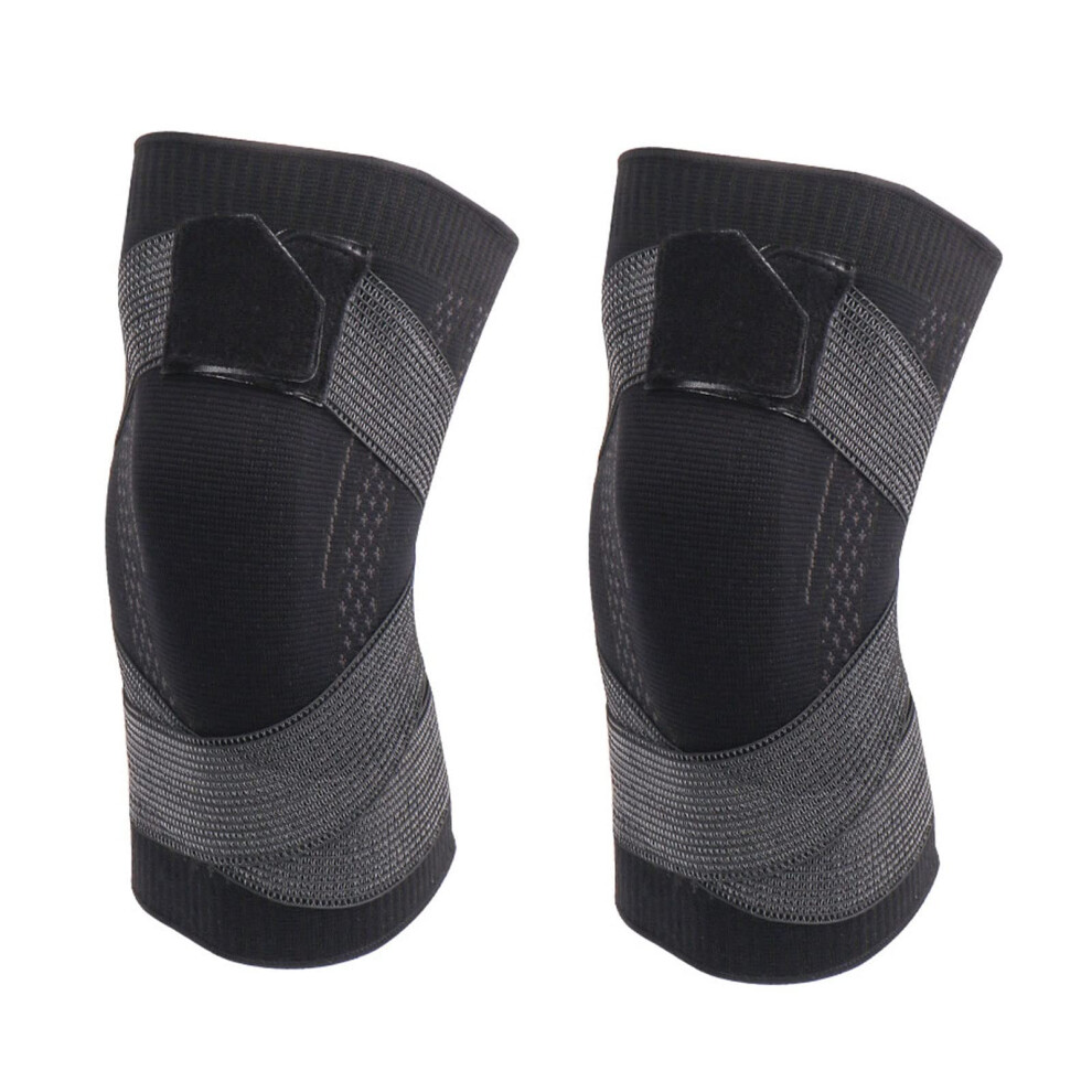 Knee Support for Running - Breathable Knitted Compression Knee Pads for Men and Women, Ideal for Dance Football Volleyball Adults-image-OPC-PJMB6RJ-NEW
