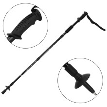 Lightweight Aluminium Trekking Pole with Adjustable Wristband - Black