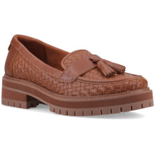 (Brown, 5 (Adults')) TOMS Cara Woven Women's Amber Brown Loafers