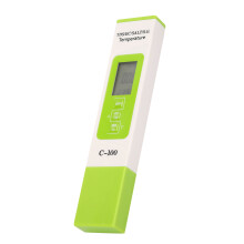 C-100 5-in-1 Wasserqualitätsprüfer, Salzgehalt TDS EC, Hintergrundbeleuchtung