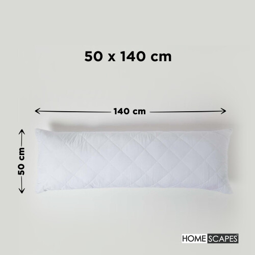Homescapes (Body Pillow - 50 x 140 cm) Quilted Pillow Protector 2