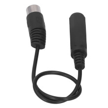 6,35-mm-Weiblich zu 5-poligem MIDI-Adapterkabel 1 Fuß Stecker