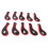 10pcs Neoprene Golf Club Iron Head Covers Putter 3