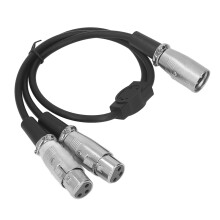 XLR-Männlich zu Dual-XLR-Weiblich Kabel 0,5 m verlustarm
