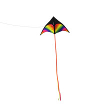Cometa triangular colorida 150x75cm, cuerda de 30m