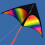 Cometa triangular colorida 150x75cm, cuerda de 30m 6