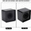 Microphone Square Station Compact Portable Black ABS for Interview Meeting 41mm 6