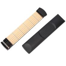 Left Handed 6 String Pocket Guitar for Beginners - Compact Lightweight Travel Guitar for Easy Practice and Learning