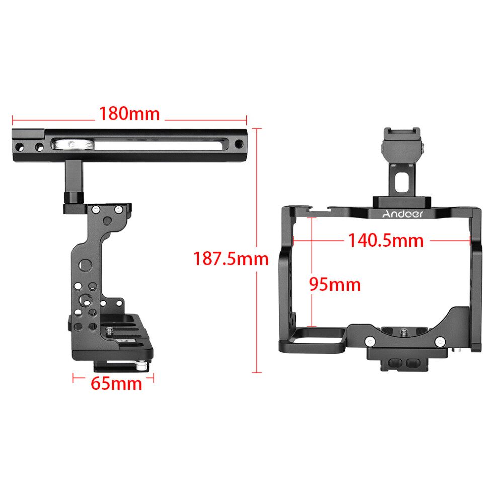 Camera Cage Kit For Nikon Z6/Z7 With Handle, Aluminum Alloy, 156.5Mm 9441341038320