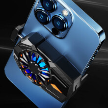 Mobiltelefon-Radiator Tragbarer Ultra-leiser Kühlkörper für Handy, Gaming, Live-Streaming, Schwarz